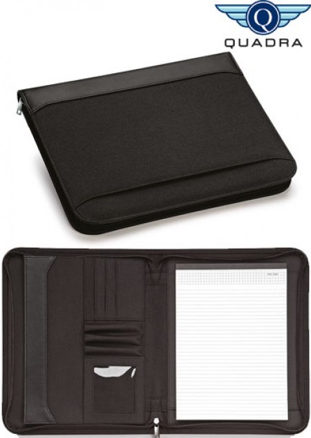 Quadra - DIN-A4 Schreibmappe Burbank Zipper Portfolio