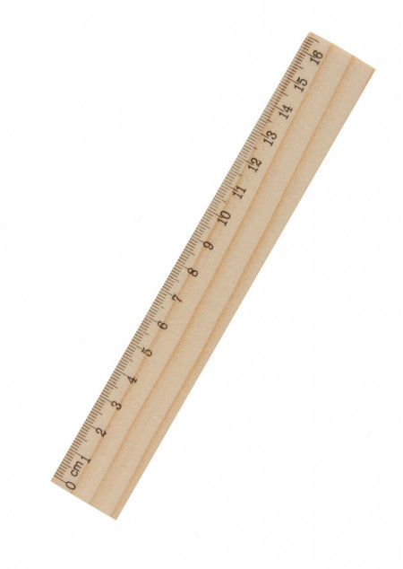 Kiefernholz Lineal, 16 cm