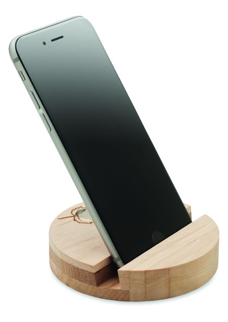 Smartphone Halter aus Birkenholz