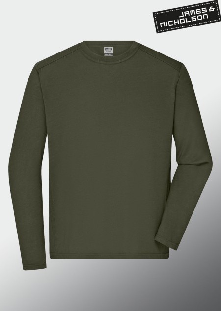 James & Nicholson - Herren Workwear Langarm T-Shirt