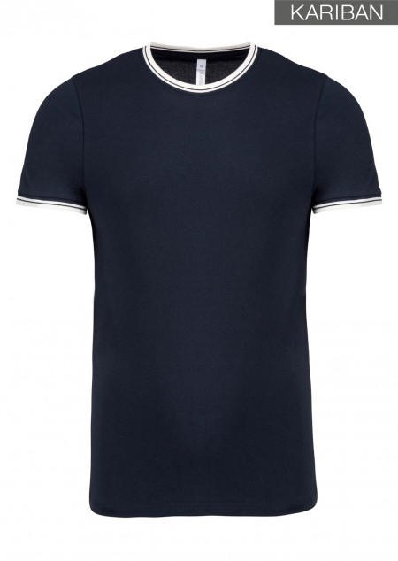 Kariban - Herren Piqué Rundhals T-Shirt